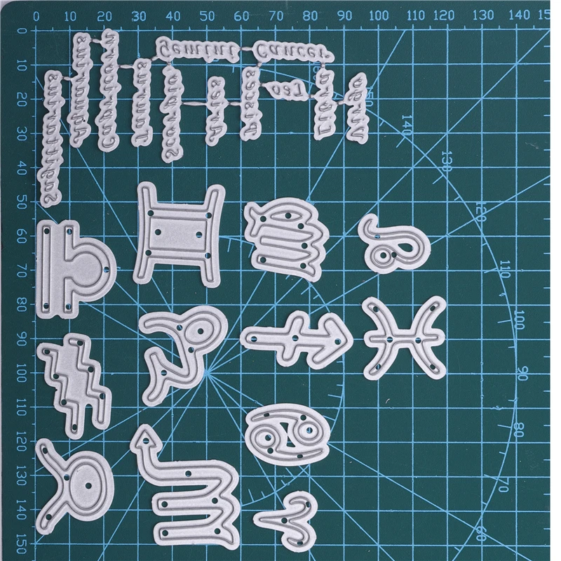 YaMinSanNiO Constellation Letter Metal Cutting Die for Scrapbooking Decorative Zodiac Sign Mold Craft Stencil Punching Templates
YaMinSanNiO Constellation Letter Metal Cutting Die for Scrapbooking Decorative Zodiac Sign Mold Craft Stencil Punching Templates