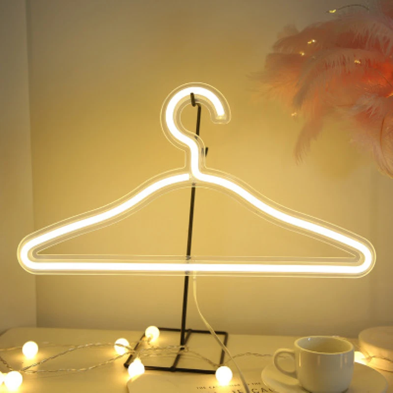 LED Neon Light Hanger Night Lamp Art Wall Decoration Lamp USB Powered Clothes Rack Light Household Wedding Decorate Accessories
LED Neon Light Hanger Night Lamp Art Wall Decoration Lamp USB Powered Clothes Rack Light Household Wedding Decorate Accessories