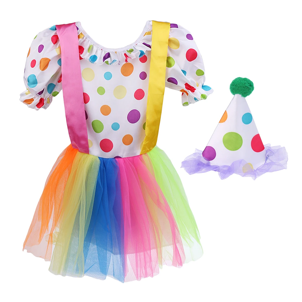 Lovely Polka Dot Girl Clown Costume Tutu Lace Dress Hat Circus Party Fancy Dress
Lovely Polka Dot Girl Clown Costume Tutu Lace Dress Hat Circus Party Fancy Dress
