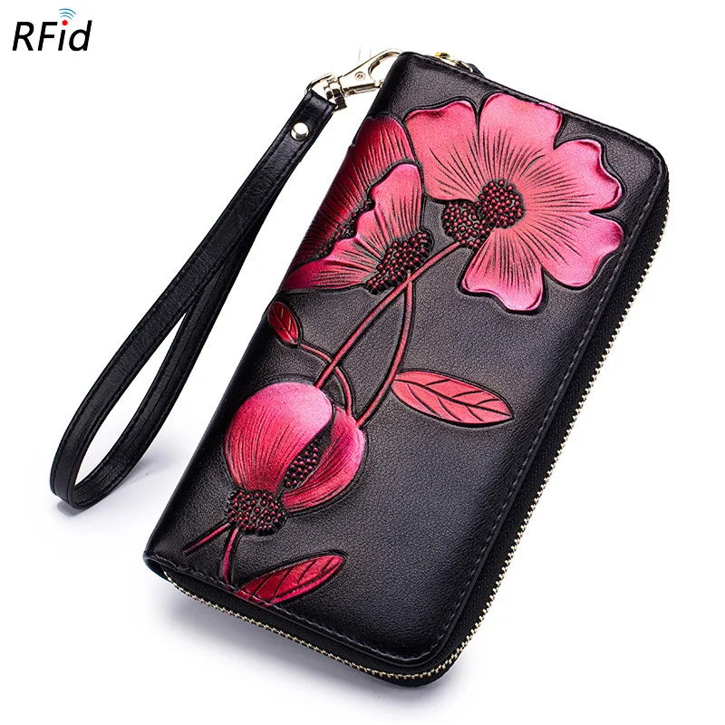 Genuine Leather Wristlet Clutch Wallet Women Long Zipper Purse Cell/Mobile Phone Pouch Case Coin Bag Cardholder
Genuine Leather Wristlet Clutch Wallet Women Long Zipper Purse Cell/Mobile Phone Pouch Case Coin Bag Cardholder