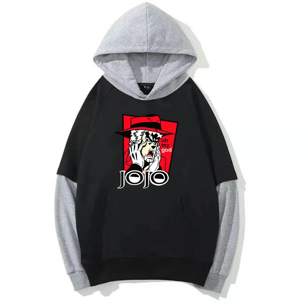 Jojo Bizarre Adventure Hoodies Men Harajuku Funny Graphic Hoody Hip Hop Tops Sweatshirts Male 
Jojo Bizarre Adventure Hoodies Men Harajuku Funny Graphic Hoody Hip Hop Tops Sweatshirts Male
