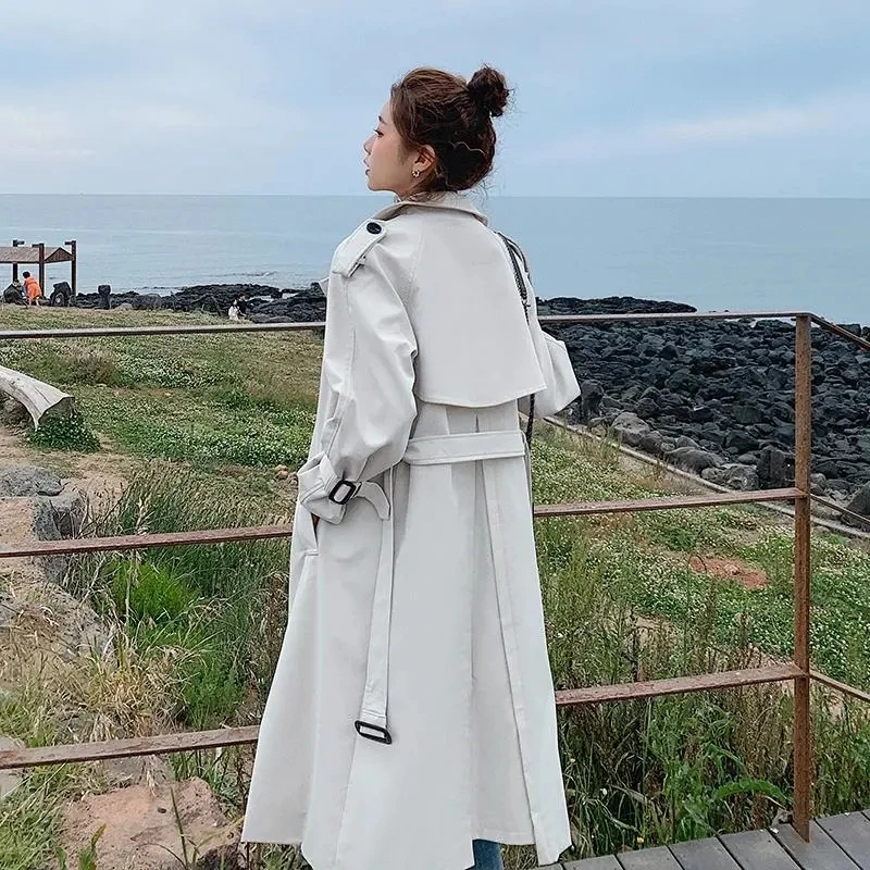 Fashion Double Breasted Women Trench Coat Plus Sashes Chic Epaulet Casual Elegant British Style Female Outerwear Autumn Clothes
Fashion Double Breasted Women Trench Coat Plus Sashes Chic Epaulet Casual Elegant British Style Female Outerwear Autumn Clothes