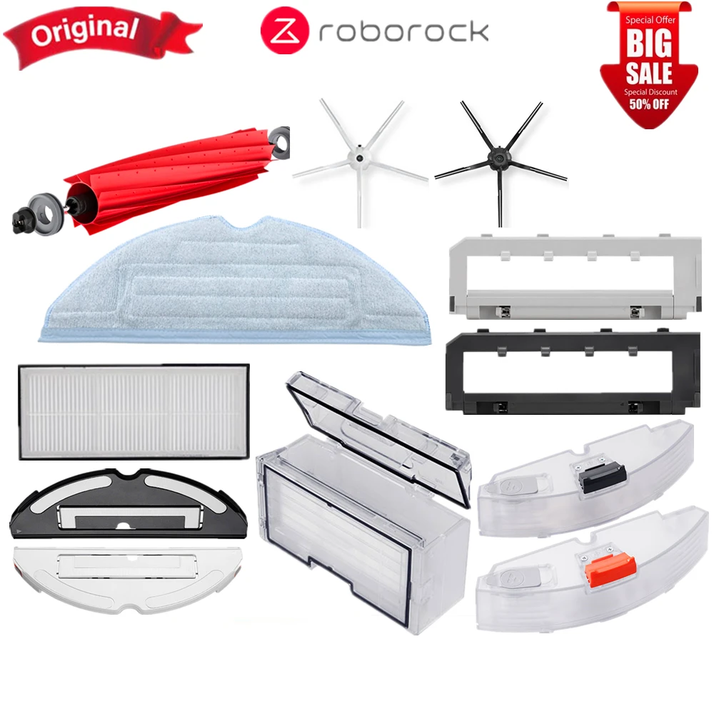 Original Roborock Vacuum Sweeping Robot S7 S75 Filter Mesh Rolling Brush Side Brush Mop Dust Bag Dust Box Accessories
Original Roborock Vacuum Sweeping Robot S7 S75 Filter Mesh Rolling Brush Side Brush Mop Dust Bag Dust Box Accessories