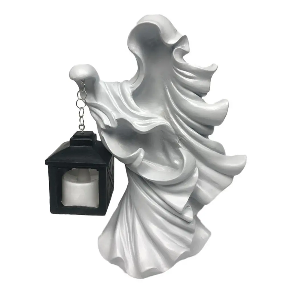 Hell's Messenger With Lantern The Ghost Looking For Light Witch Decoration Lantern Realistic Resin Ghost Sculpture Waterproof
Hell's Messenger With Lantern The Ghost Looking For Light Witch Decoration Lantern Realistic Resin Ghost Sculpture Waterproof