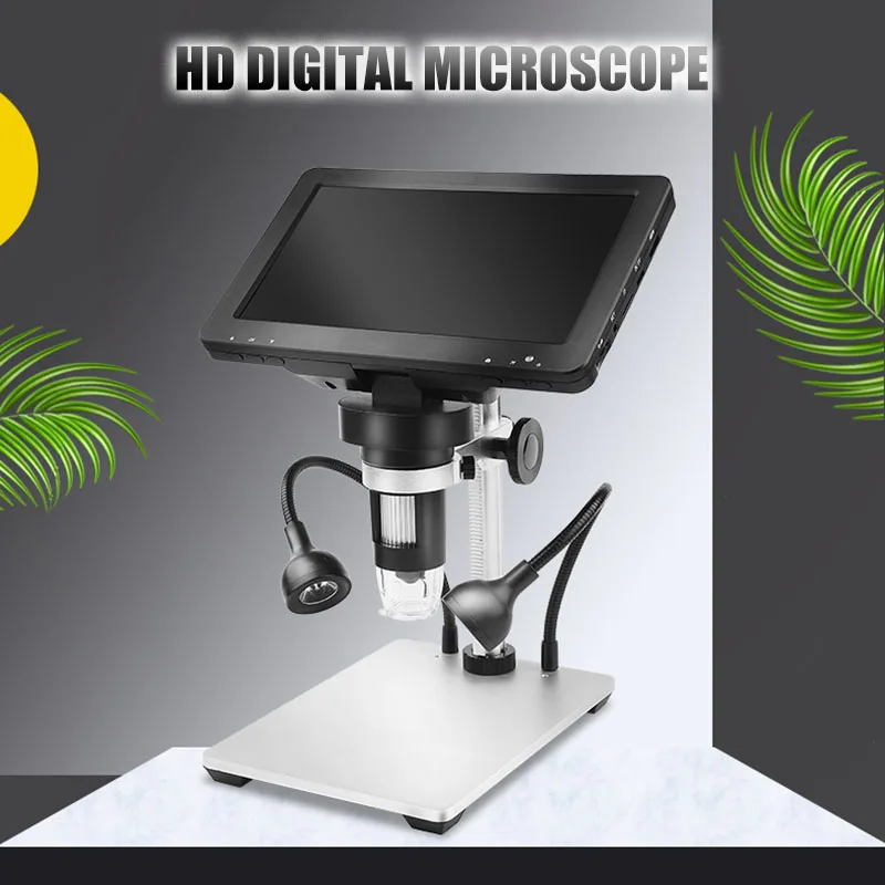 7'' 1000X HD Monitor Electronic Digital Video Microscope LED Magnifier
7'' 1000X HD Monitor Electronic Digital Video Microscope LED Magnifier