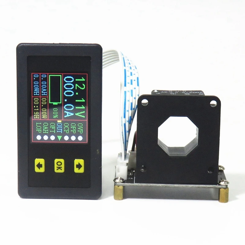 

Digital Multimeter DC 0-90V 0-100A Voltmeter Ammeter Power Monitor Hall Sensor