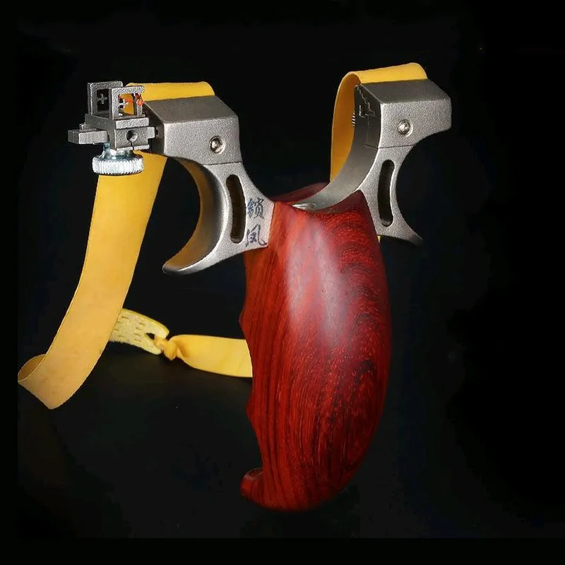 New Slingshot Set Wooden Handle+stainless Steel Catapult Head with Sniper Sight Professional Outdoor Shooting Slingshots
New Slingshot Set Wooden Handle+stainless Steel Catapult Head with Sniper Sight Professional Outdoor Shooting Slingshots