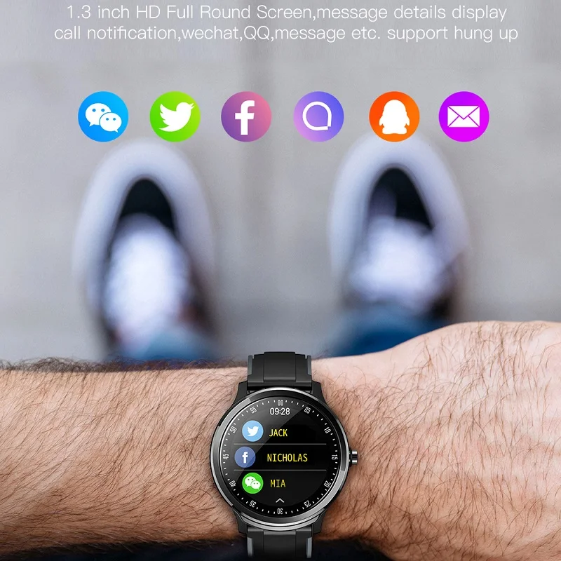 SN80 Smart watch IP68 Waterproof 1.3 inch Full touch round screen Blood Oxygen Men Sport Smartwatch For Android IOS
SN80 Smart watch IP68 Waterproof 1.3 inch Full touch round screen Blood Oxygen Men Sport Smartwatch For Android IOS