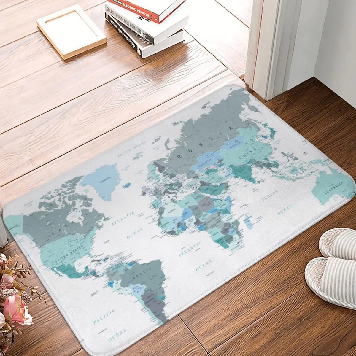 Door Mat Adventure Awaits World Map In Teal Rug Carpet Bathmat Anti-slip Sand Scraping Dust Entrance Living Room Home Bathroom
Door Mat Adventure Awaits World Map In Teal Rug Carpet Bathmat Anti-slip Sand Scraping Dust Entrance Living Room Home Bathroom