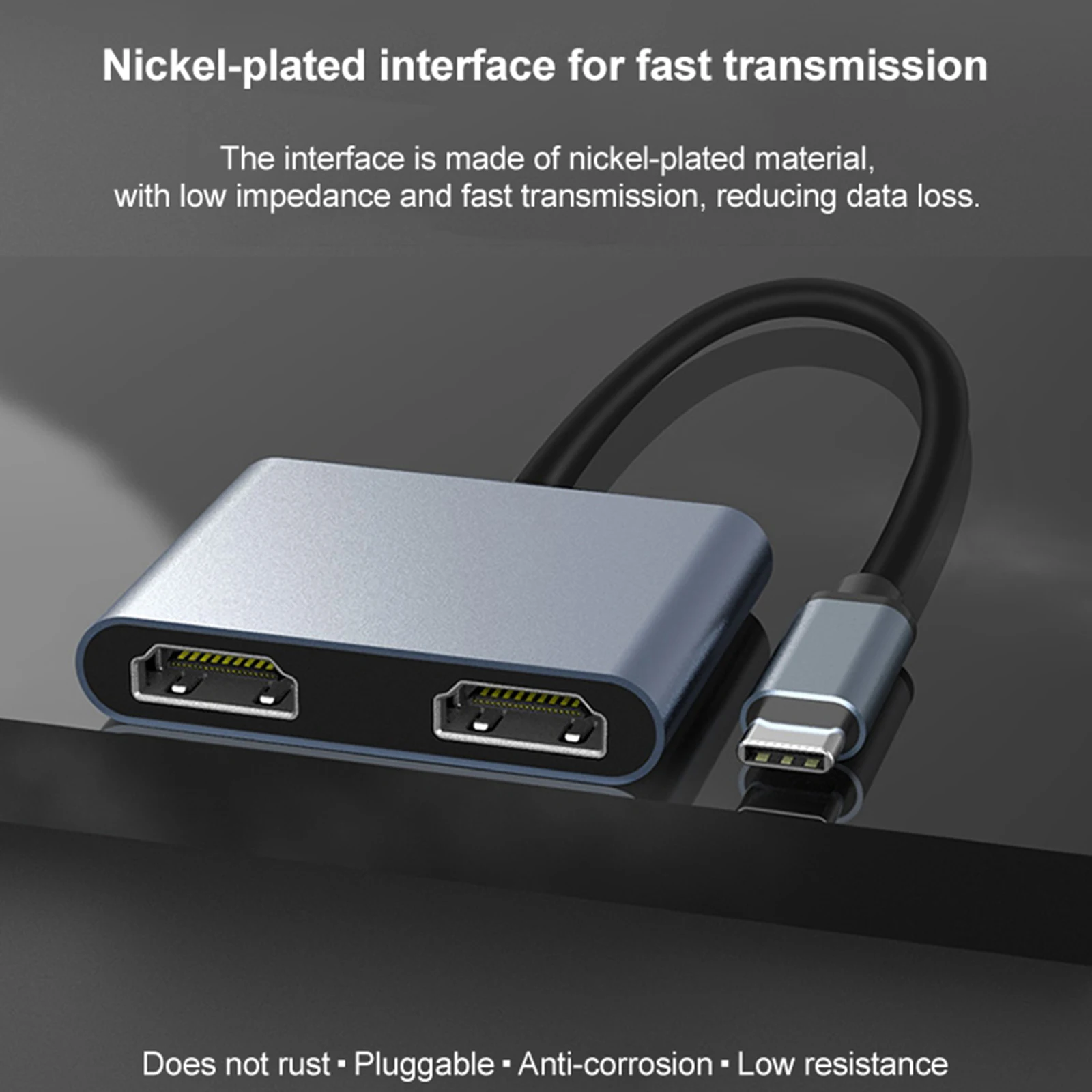 USB C концентратор, многопортовый адаптер, портативный Космический алюминиевый ключ с двумя 4K портами USB 3,0, 87 Вт PD для Pro Air ноутбуков
USB C концентратор, многопортовый адаптер, портативный Космический алюминиевый ключ с двумя 4K портами USB 3,0, 87 Вт PD для Pro Air ноутбуков