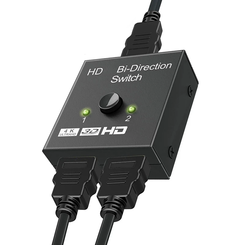 HDMI совместимый разделитель UHD 1X2 2X 1 разделение вход 2 выхода усилитель 1080P 4K x 2K