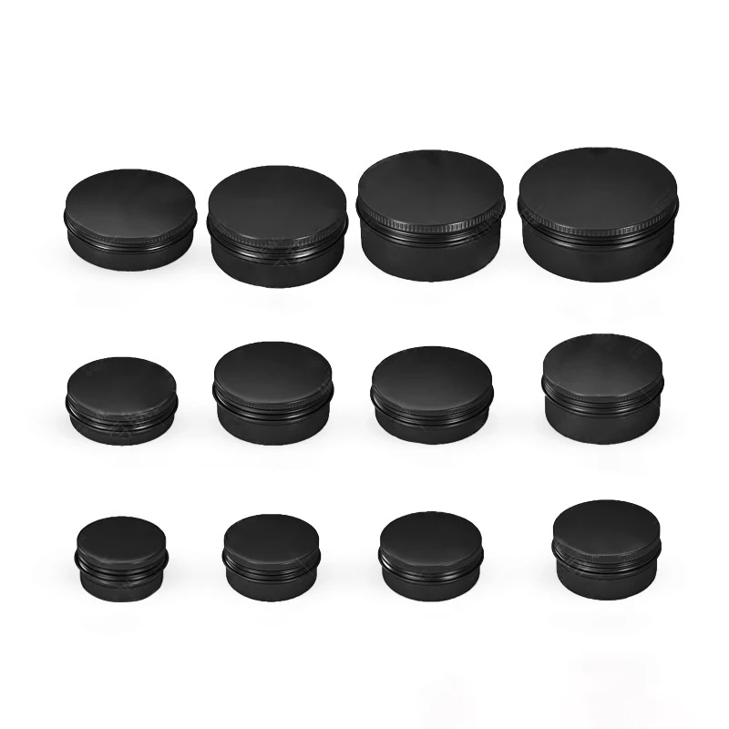 5-250ml Black Tins with Screw Lids Empty Cream Tin Jars Aluminum Tin Cans Round Metal Box Container for Cosmetics Lip Balm Pills
5-250ml Black Tins with Screw Lids Empty Cream Tin Jars Aluminum Tin Cans Round Metal Box Container for Cosmetics Lip Balm Pills