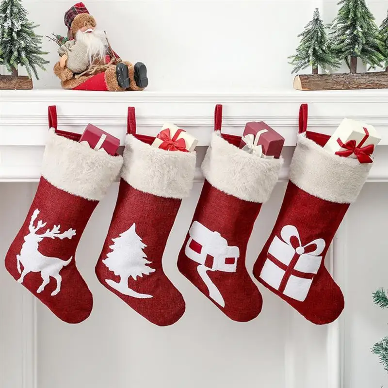 Christmas Stocking Xmas Candy Gift Bag Christmas Decorations for Home Fireplace Staircase Room Christmas Tree Decor
Christmas Stocking Xmas Candy Gift Bag Christmas Decorations for Home Fireplace Staircase Room Christmas Tree Decor