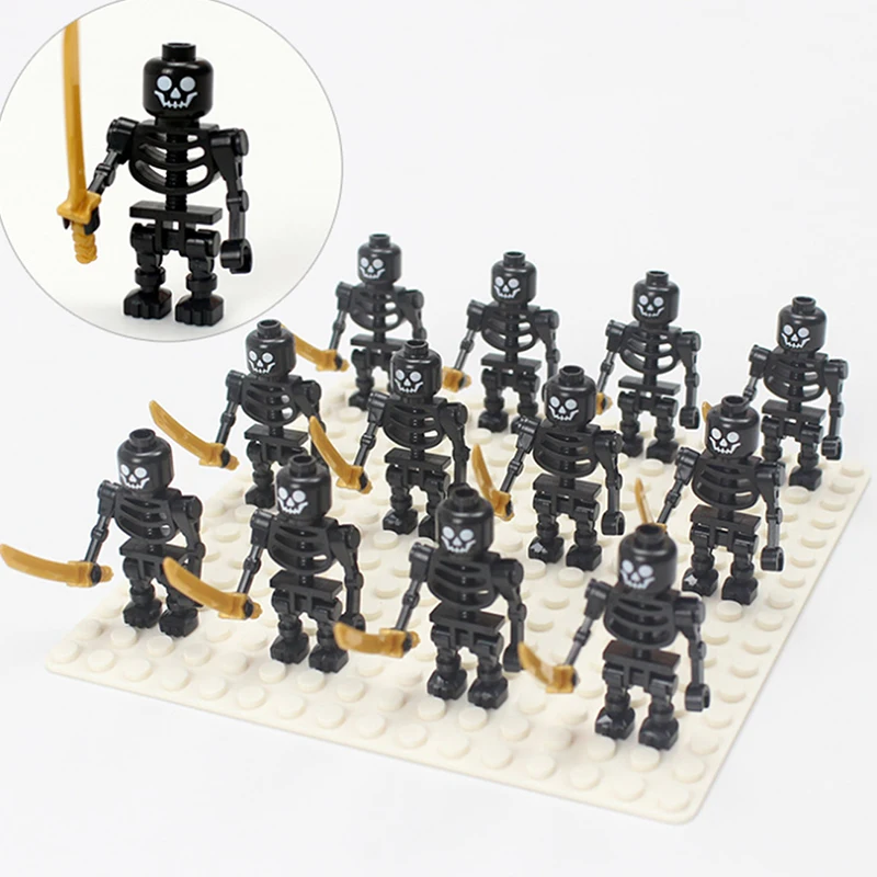 12 шт./компл. средневековая скелетная фигура строительный блок мини-кости минифигурация армия Скелет Корпус игрушка строительный блок игруш...
12 шт./компл. средневековая скелетная фигура строительный блок мини-кости минифигурация армия Скелет Корпус игрушка строительный блок игруш...