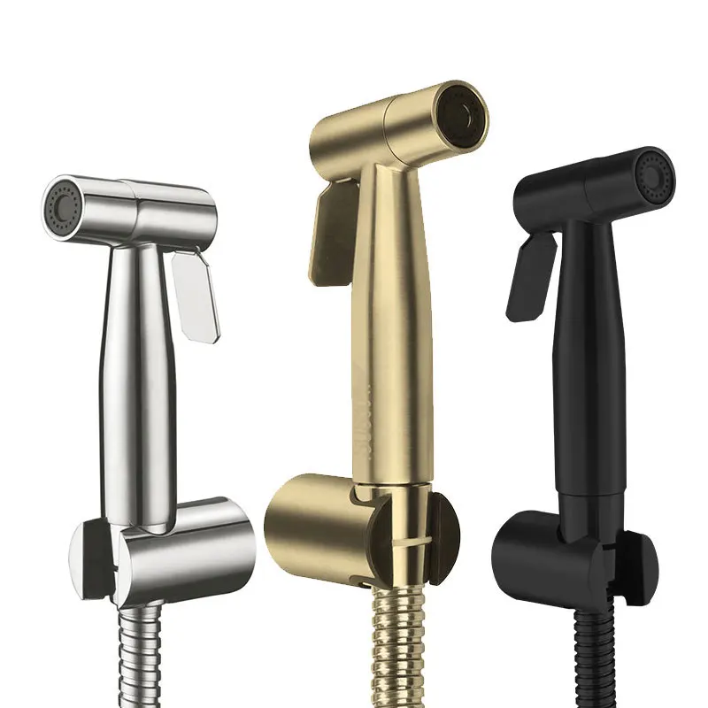 Handheld Bidet Spray Shower Set Toilet Sprayer Douche kit Bidet Faucet,Brushed Nickel,Rose gold Brushed gol 304 Stainless Steel
Handheld Bidet Spray Shower Set Toilet Sprayer Douche kit Bidet Faucet,Brushed Nickel,Rose gold Brushed gol 304 Stainless Steel