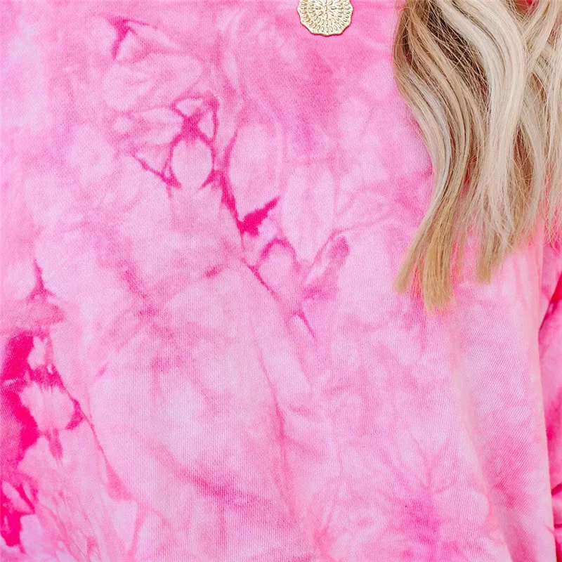 Tie Dye Printed Women Hoodies Multicolor Casual O-neck Top Women's Drawstring Hooded Sweatshirts 2020 Autumn Long Sleeve Hoodies
Tie Dye Printed Women Hoodies Multicolor Casual O-neck Top Women's Drawstring Hooded Sweatshirts 2020 Autumn Long Sleeve Hoodies