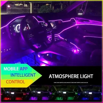led lights car accessories App control and sound sensor EL car led foot atmosphere accessories interior decorative lamp
led lights car accessories App control and sound sensor EL car led foot atmosphere accessories interior decorative lamp