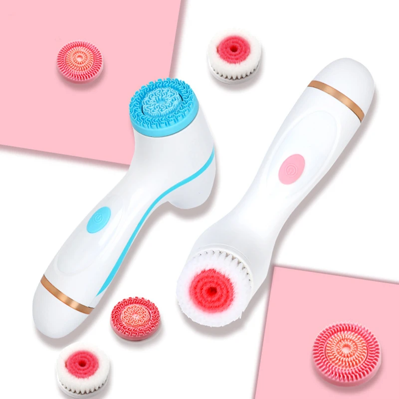 3 in 1 Electric Silicone Facial Cleansing Brush Rechargeable Skin Peeling Blackhead Removal Pore Massager Device
3 in 1 Electric Silicone Facial Cleansing Brush Rechargeable Skin Peeling Blackhead Removal Pore Massager Device