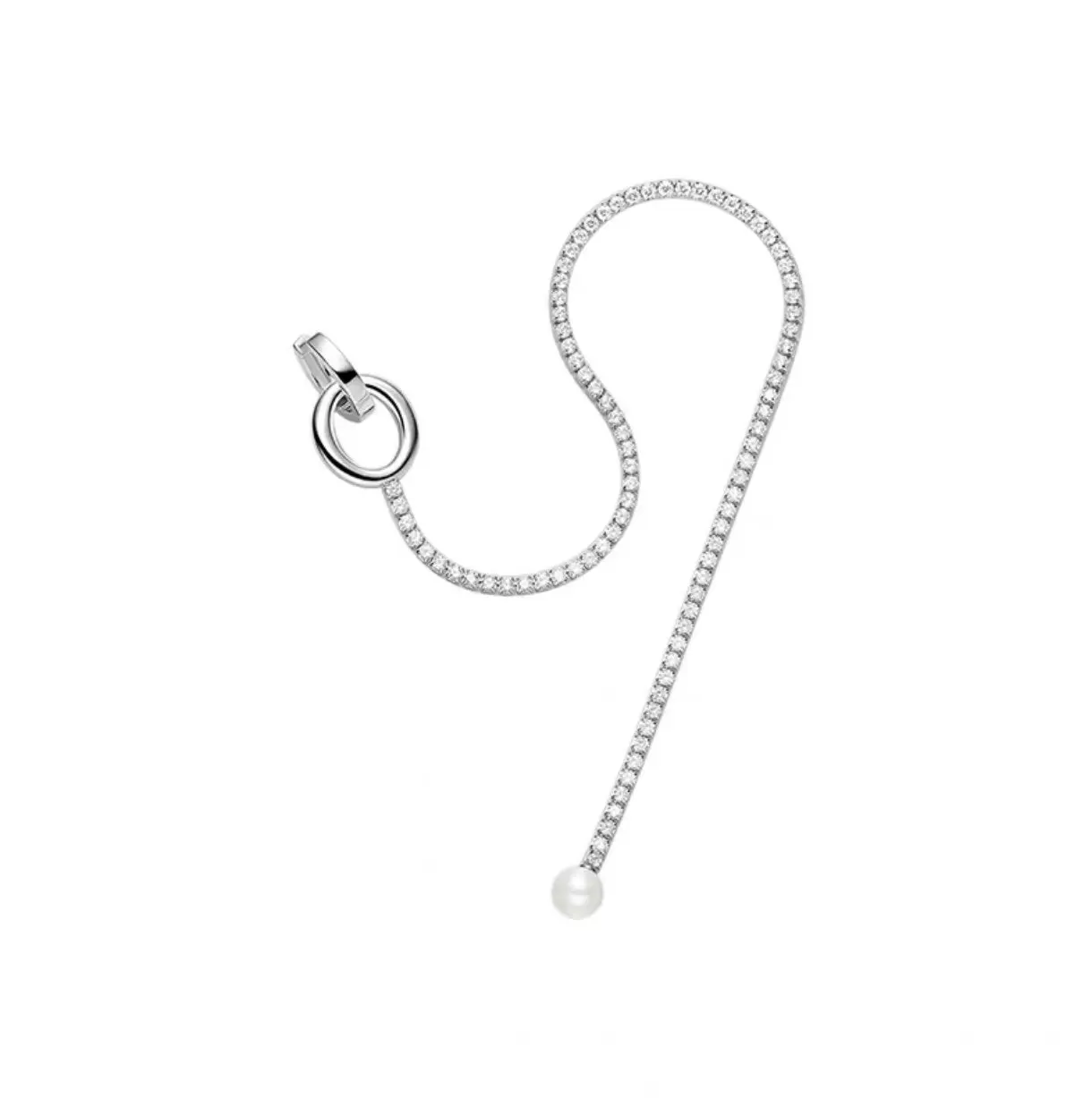 Fashion brand design Seiko version tassel chain long pearl earrings Ladies zircon single high-end exquisite party jewelry
Fashion brand design Seiko version tassel chain long pearl earrings Ladies zircon single high-end exquisite party jewelry