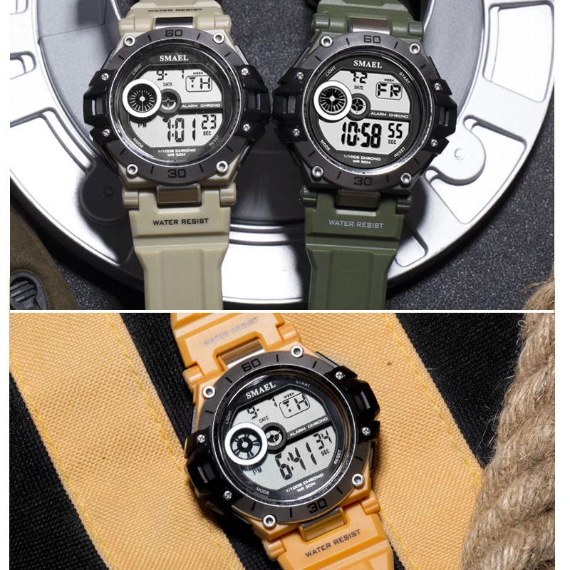 SYNOKE Luminous Sport Men's Digital Watches 50M Waterproof Wrist Watches LED Man Army Military Clock Hodinky Relogio Masculino
SYNOKE Luminous Sport Men's Digital Watches 50M Waterproof Wrist Watches LED Man Army Military Clock Hodinky Relogio Masculino