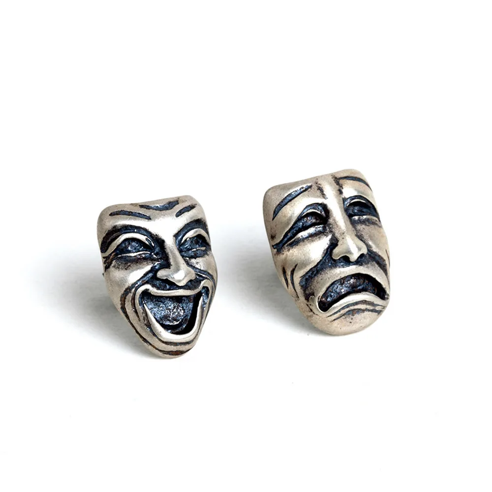 Gothic Retro Smile Cry Face Earrings Punk Men's and Women's Silver Color Earrings Trend Men's and Women's Hip Hop Party Jewelry
Gothic Retro Smile Cry Face Earrings Punk Men's and Women's Silver Color Earrings Trend Men's and Women's Hip Hop Party Jewelry