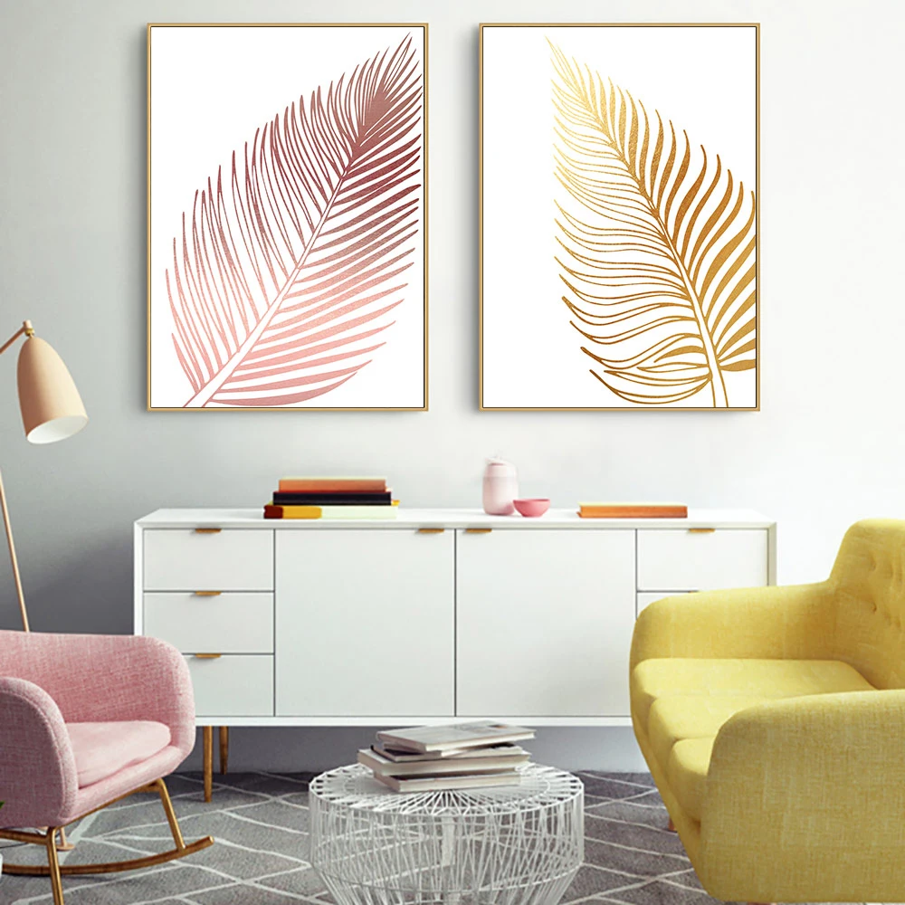 Pink and Gold Line Leaf Canvas Painting Modern Minimalism Posters and Prints Nordic Wall Art Pictures for Living Room Home Decor
Pink and Gold Line Leaf Canvas Painting Modern Minimalism Posters and Prints Nordic Wall Art Pictures for Living Room Home Decor