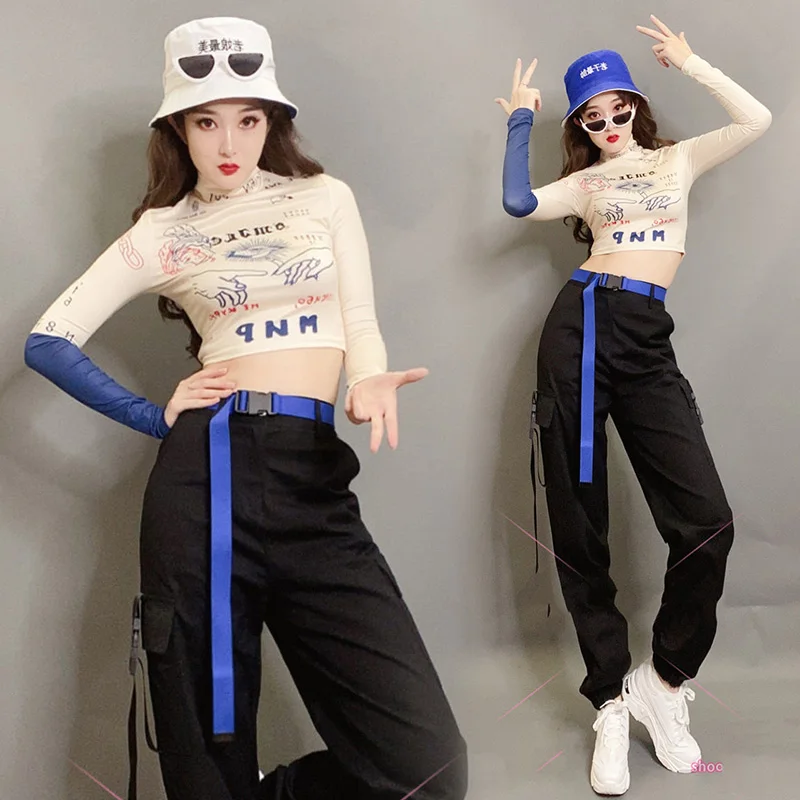 New Street Dance Costumes Hip Hop Clothing Women Jazz Dancing Outfit Fashion Tooling Trousers Adults Modern Show Suit DNV13172
New Street Dance Costumes Hip Hop Clothing Women Jazz Dancing Outfit Fashion Tooling Trousers Adults Modern Show Suit DNV13172