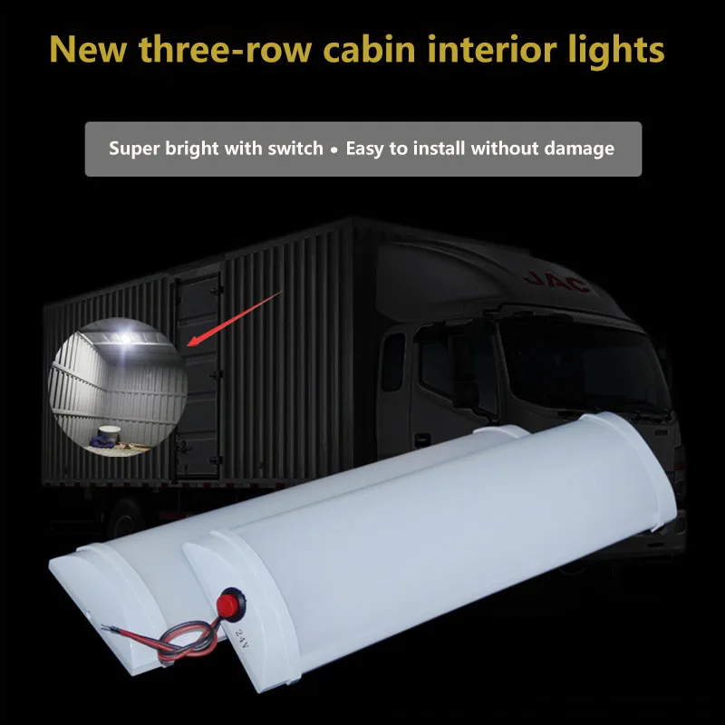 72LED 3Rows Ceiling Light RV Interior Trailer Boat Cargo Camper Lamp LED Lights for Car Accessories Van Led Light 12V 24V
72LED 3Rows Ceiling Light RV Interior Trailer Boat Cargo Camper Lamp LED Lights for Car Accessories Van Led Light 12V 24V