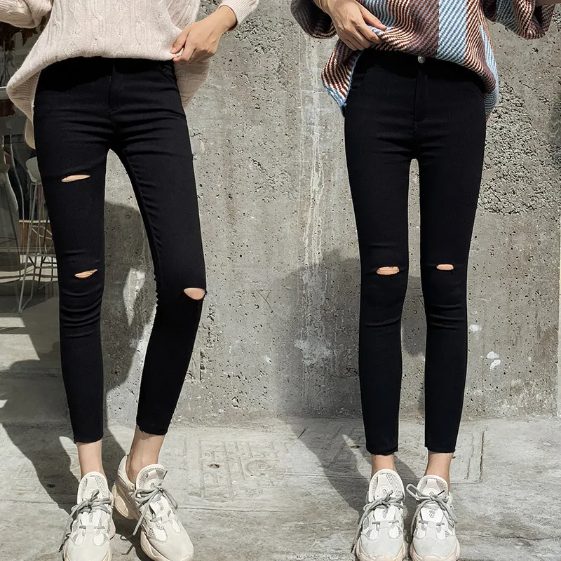 Casual Plus Size Pencil Pants Women 2019 Ladies High Waist Cotton Stretch Keen Holes Ankle Length Trousers Women Pants
Casual Plus Size Pencil Pants Women 2019 Ladies High Waist Cotton Stretch Keen Holes Ankle Length Trousers Women Pants