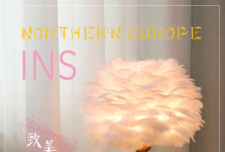 Nordic Simplicity Table Lamp Modern Bedroom Bedside Feather Lamp Romantic Lovely Ins Desk Lamp Lampe Bureau Daglichtlamp cheap
Nordic Simplicity Table Lamp Modern Bedroom Bedside Feather Lamp Romantic Lovely Ins Desk Lamp Lampe Bureau Daglichtlamp cheap