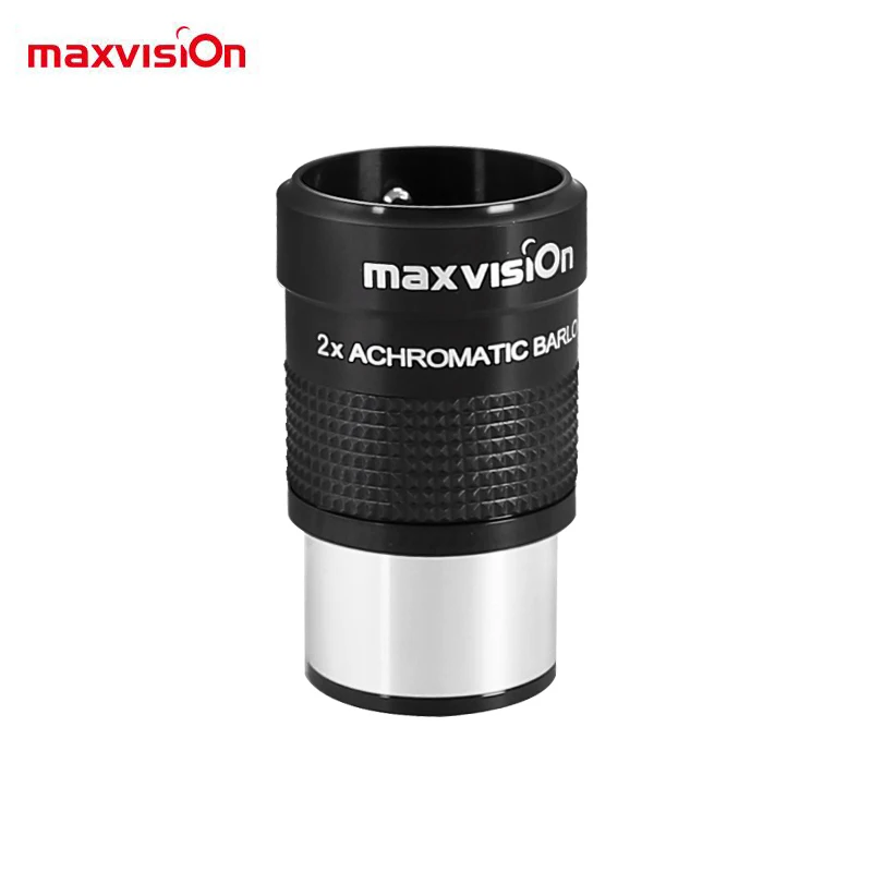 Окуляр Maxvision 1,25 дюйма 2X с линзой Барлоу, многослойный, 1 группа, 2 элемента, современный Ахроматический Профессиональный астрономический телескоп
Окуляр Maxvision 1,25 дюйма 2X с линзой Барлоу, многослойный, 1 группа, 2 элемента, современный Ахроматический Профессиональный астрономический телескоп