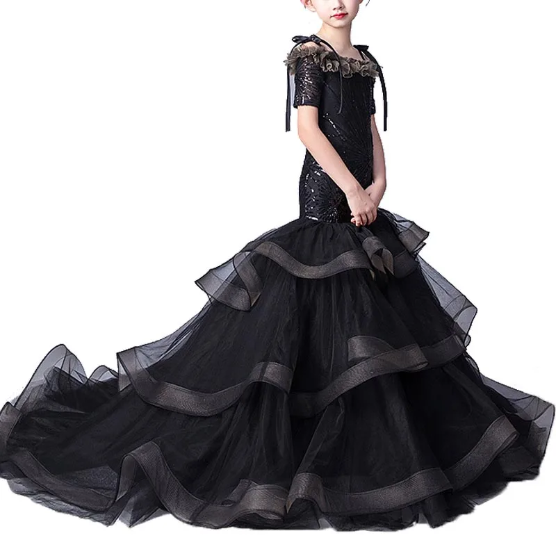 Little Flower Girl Long Dress Mermaid Gown Wedding Pageant Party with Train Robe Fille Vestidos De Comunion Nina Fiesta Boda
Little Flower Girl Long Dress Mermaid Gown Wedding Pageant Party with Train Robe Fille Vestidos De Comunion Nina Fiesta Boda