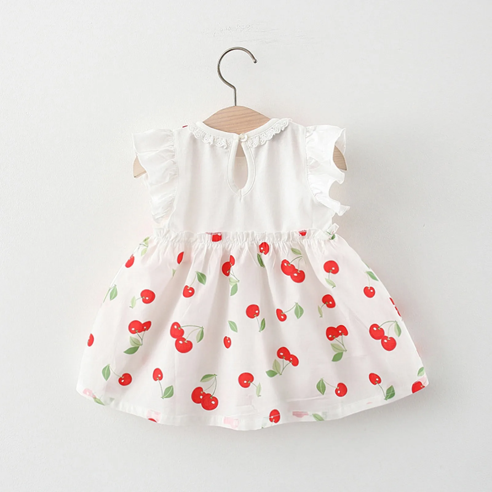 Summer Toddler Baby Kids Girls Sleeveless Dress Ruffles Cherry Printing Princess Dresses Cotton Blends Casual Skirt Clothes
Summer Toddler Baby Kids Girls Sleeveless Dress Ruffles Cherry Printing Princess Dresses Cotton Blends Casual Skirt Clothes