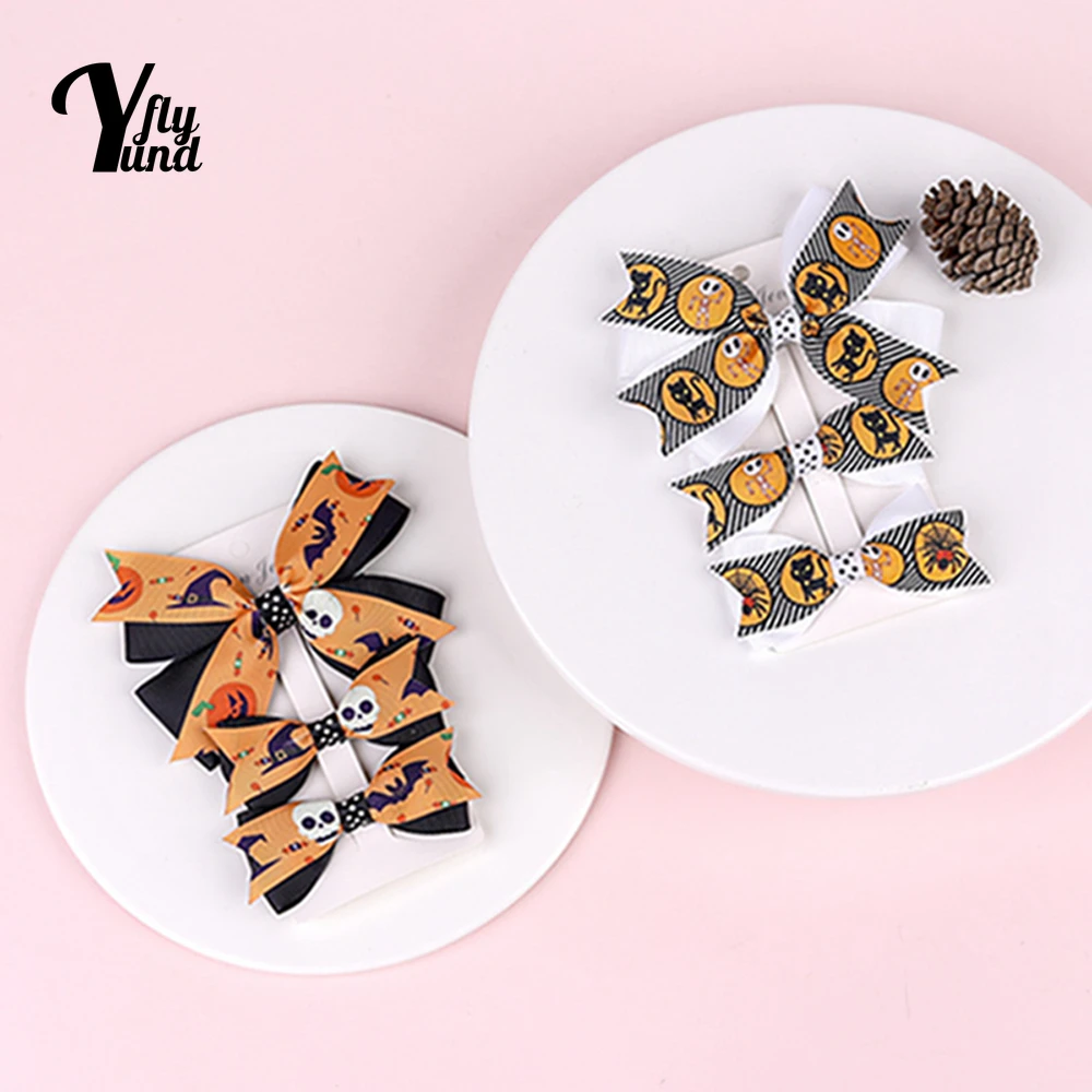 Yundfly Halloween Children's Printed Bowknot Hairpin Three Piece Set Fashion Cartoon Pattern Bows Baby Hair Clip Infant Headwear
Yundfly Halloween Children's Printed Bowknot Hairpin Three Piece Set Fashion Cartoon Pattern Bows Baby Hair Clip Infant Headwear