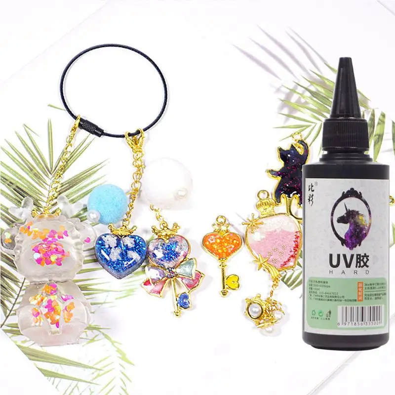 100ml Clear Ultraviolet Curing Epoxy Resin Hard UV Glue Resin DIY Jewelry Making
100ml Clear Ultraviolet Curing Epoxy Resin Hard UV Glue Resin DIY Jewelry Making