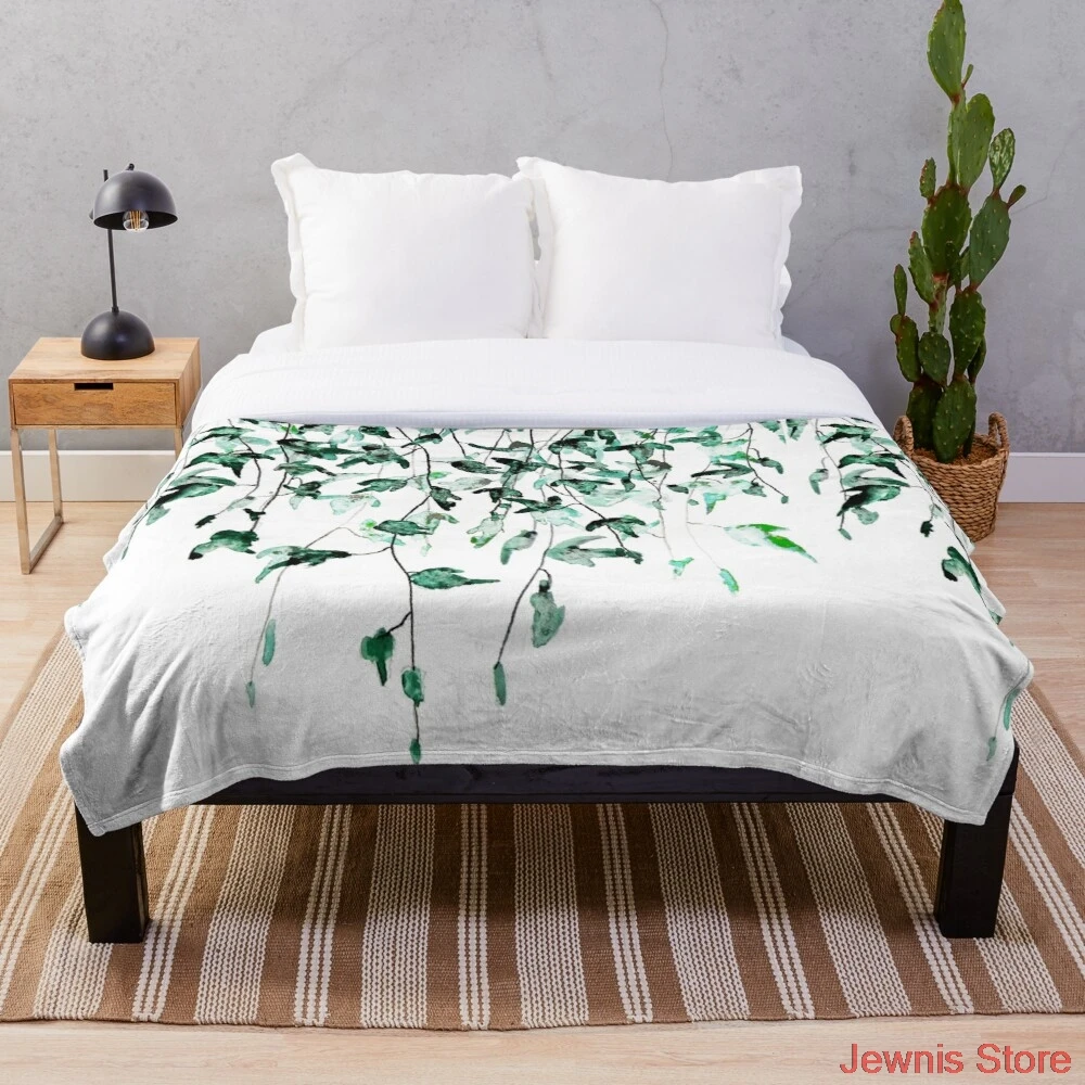 Одеяло «Плющ на стену», акварельное флисовое плюшевое покрывало, s на кровать/диван, покрывало для сна, для детей и взрослых 
Одеяло «Плющ на стену», акварельное флисовое плюшевое покрывало, s на кровать/диван, покрывало для сна, для детей и взрослых