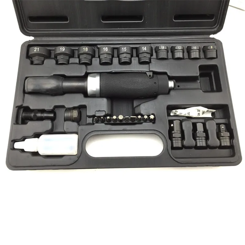 Professional pneumatic wrench Toolkit 8-21mm sleeve elbow 1/4 ", 3/8" wrench transducing head 26PCS Furniture Hardware Tools
Professional pneumatic wrench Toolkit 8-21mm sleeve elbow 1/4 ", 3/8" wrench transducing head 26PCS Furniture Hardware Tools