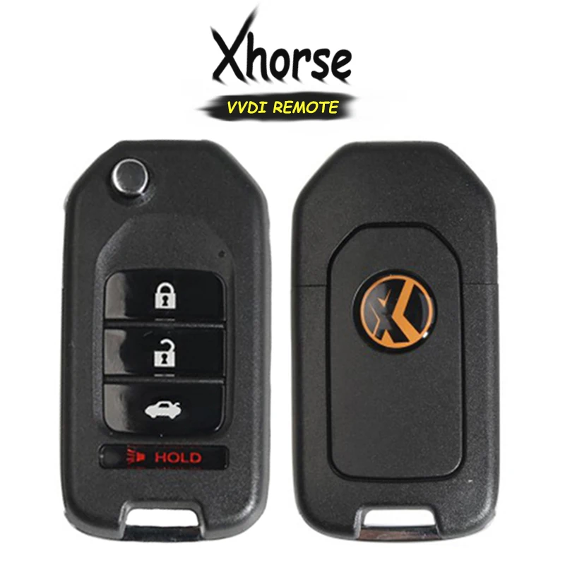 KEYECU xjo04en (английская версия) Xhorse для Honda Style 3 + 1 4 кнопочный VVDI ключ инструмент VVDI2