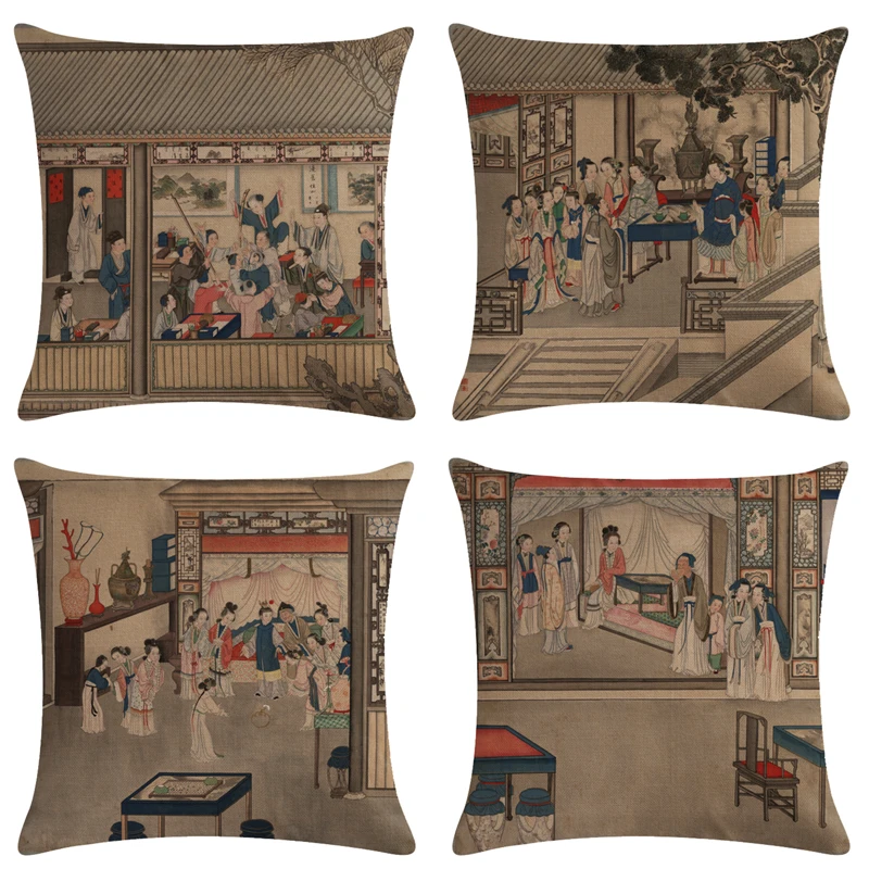Chinese famous paintings pillowcase cushion cover sofa bed cushion cover home decoration ornaments pillowcase 45x45cm
Chinese famous paintings pillowcase cushion cover sofa bed cushion cover home decoration ornaments pillowcase 45x45cm