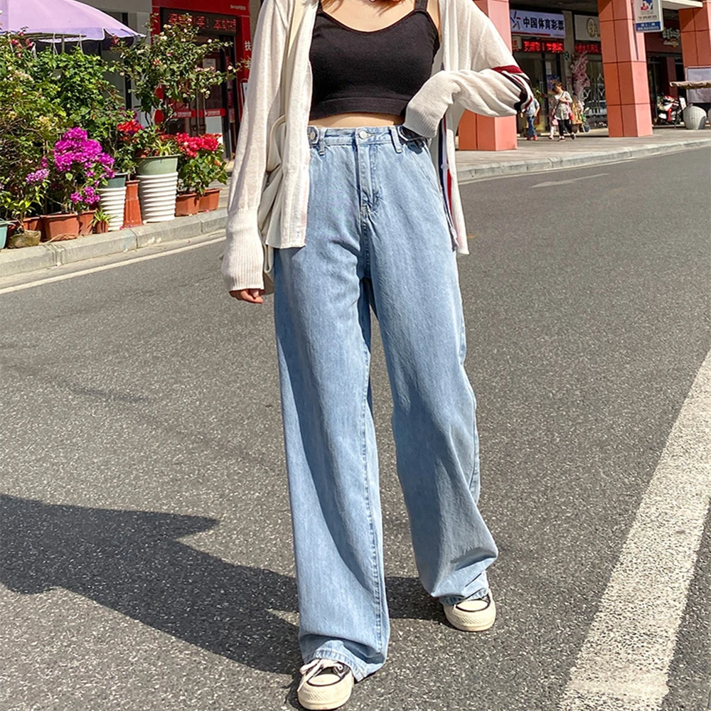 Hot Fashion Casual Jeans Women's Straight Loose 2021 New Spring and Summer Carrots Thin Pants High Waist Pants Wide Leg Pants
Hot Fashion Casual Jeans Women's Straight Loose 2021 New Spring and Summer Carrots Thin Pants High Waist Pants Wide Leg Pants