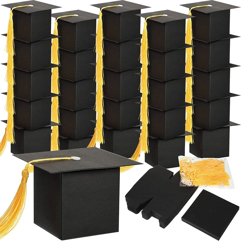 Graduation Decorations 50PCS Graduation Candy Box DIY Grad Cap Box for Graduation Gift Graduation Party Favors Decor
Graduation Decorations 50PCS Graduation Candy Box DIY Grad Cap Box for Graduation Gift Graduation Party Favors Decor