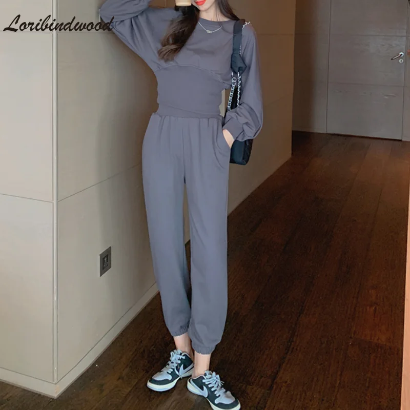 Namou Drane/2021 осенне-зимний свитер для отдыха с заниженной талией и завышенной талией, Женский костюм для похудения, комплект из 2 предметов
Namou Drane/2021 осенне-зимний свитер для отдыха с заниженной талией и завышенной талией, Женский костюм для похудения, комплект из 2 предметов