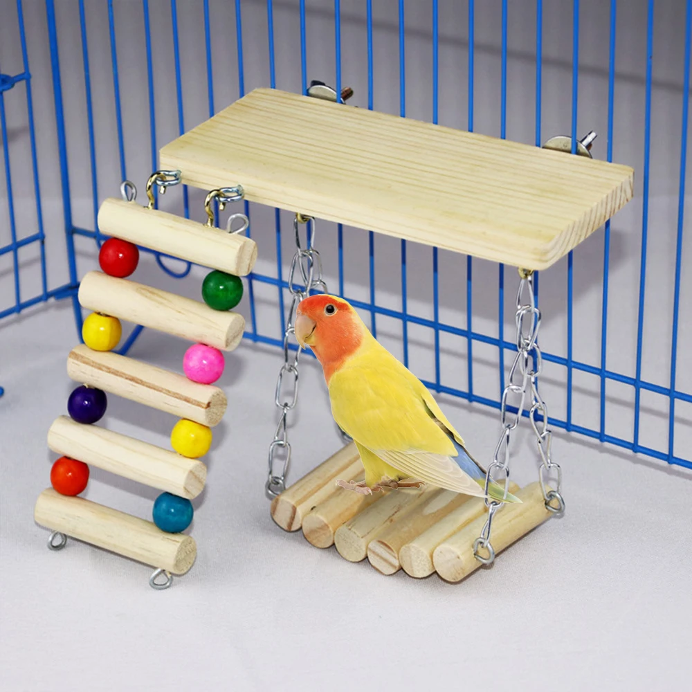 Parrot Toy Small Medium And Large Parrot Chinchilla Squirrel Guinea Pig Three-piece Parrot Springboard Ladder Bird Cage
Parrot Toy Small Medium And Large Parrot Chinchilla Squirrel Guinea Pig Three-piece Parrot Springboard Ladder Bird Cage
