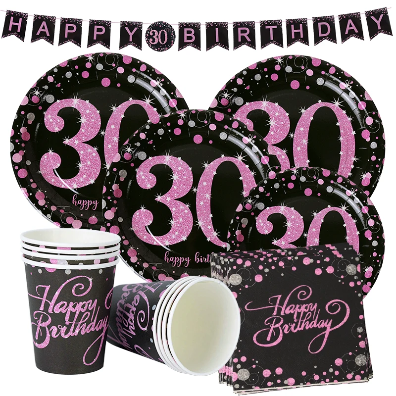 21 30 40 Birthday Party Tableware Disposable Tableware Birthday Party Decorations Adult Birthday Plate Tablecloth DIY Dinner Set
21 30 40 Birthday Party Tableware Disposable Tableware Birthday Party Decorations Adult Birthday Plate Tablecloth DIY Dinner Set