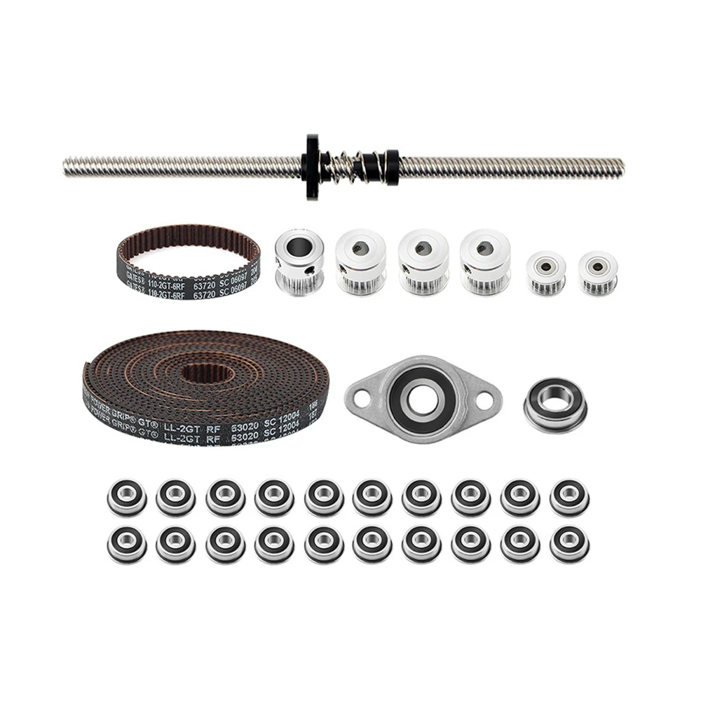 For VORON 0 Set GT2 LL-2GT RF Open Timing Belt 2GT 20T 16T Pulley 110-2GT Shaft Bearing F688 F623 KFL08 T8X8 Lead Screw Nut
For VORON 0 Set GT2 LL-2GT RF Open Timing Belt 2GT 20T 16T Pulley 110-2GT Shaft Bearing F688 F623 KFL08 T8X8 Lead Screw Nut