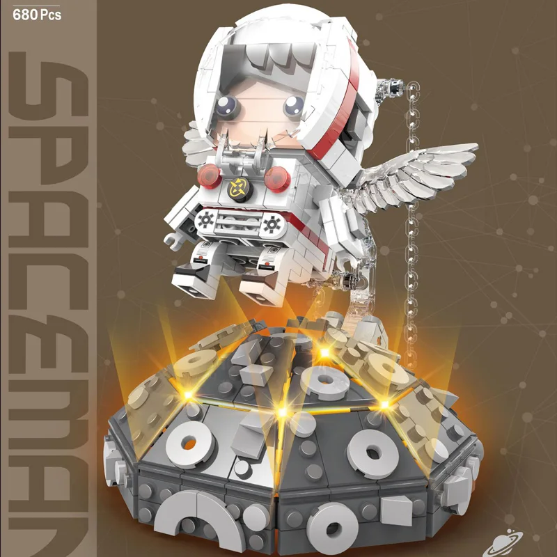 Counter gravity balanced suspension astronaut bricks figures space exploration assemble build block educational toy with light
Counter gravity balanced suspension astronaut bricks figures space exploration assemble build block educational toy with light