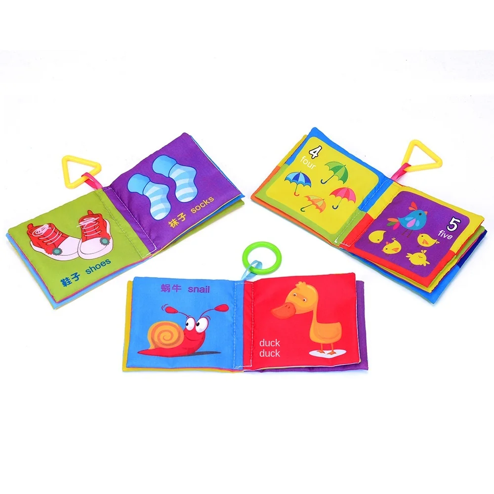 Cloth book children's baby's early education toy picture recognition can bite and tear the new set of literacy book
Cloth book children's baby's early education toy picture recognition can bite and tear the new set of literacy book