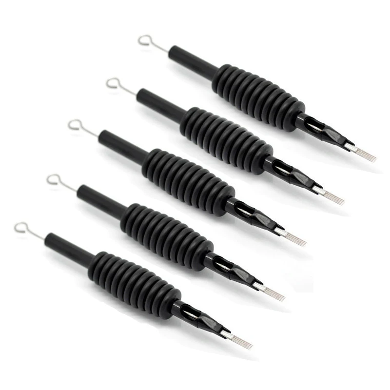 New 5pcs Disposable Black Silicon Grip Tattoo Needle & Tube Tips SCI88 
New 5pcs Disposable Black Silicon Grip Tattoo Needle & Tube Tips SCI88