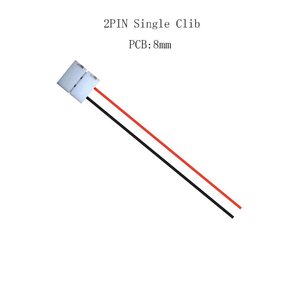 WS2812B WS2811 WS2815 2835 5050 RGB LED Strip Connector 10mm 2pin /3pin /4pin/5pin Single/Double End Solderless Cover Connect
WS2812B WS2811 WS2815 2835 5050 RGB LED Strip Connector 10mm 2pin /3pin /4pin/5pin Single/Double End Solderless Cover Connect