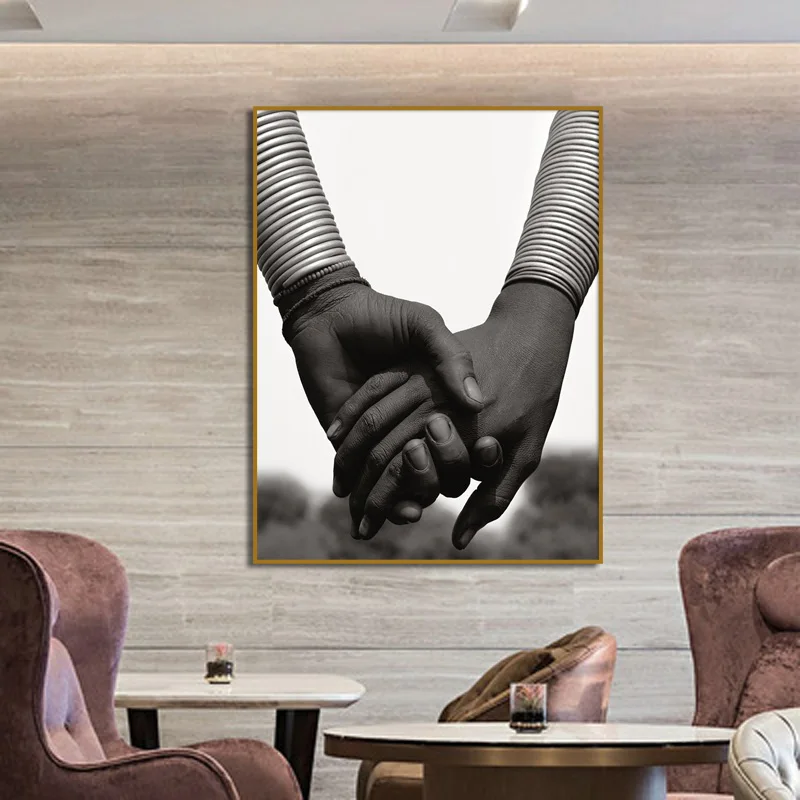 Nordic Black White Hand in Hand Art Poster Wall Art Modern Canvas Painting Prints Picture Living Room Hotel Corridor Decoration
Nordic Black White Hand in Hand Art Poster Wall Art Modern Canvas Painting Prints Picture Living Room Hotel Corridor Decoration
